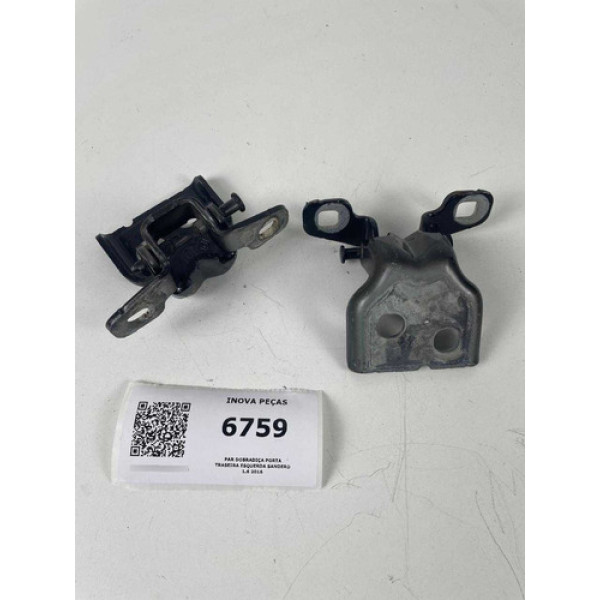  Par Dobradiça Porta Traseira Esquerda Sandero 1.6 2016
