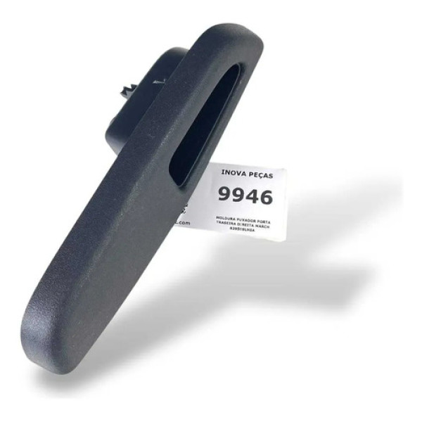 Moldura Puxador Porta Traseira Direita  March 829509lh0a Prateado