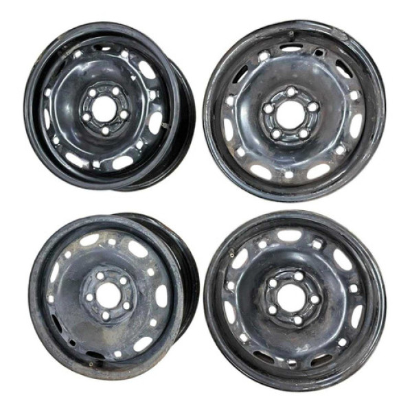 Roda De Ferro Vw Fox Aro 14 Unidade Prata