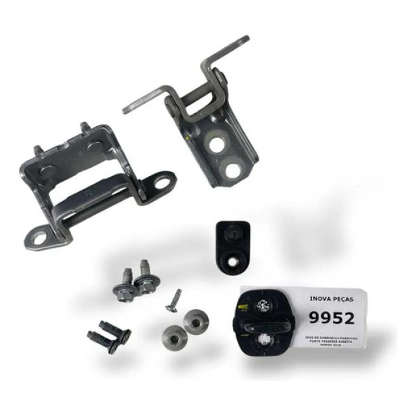 Jogo De Dobradiça Parafuso Porta Traseira Direita March 2018 Prateado