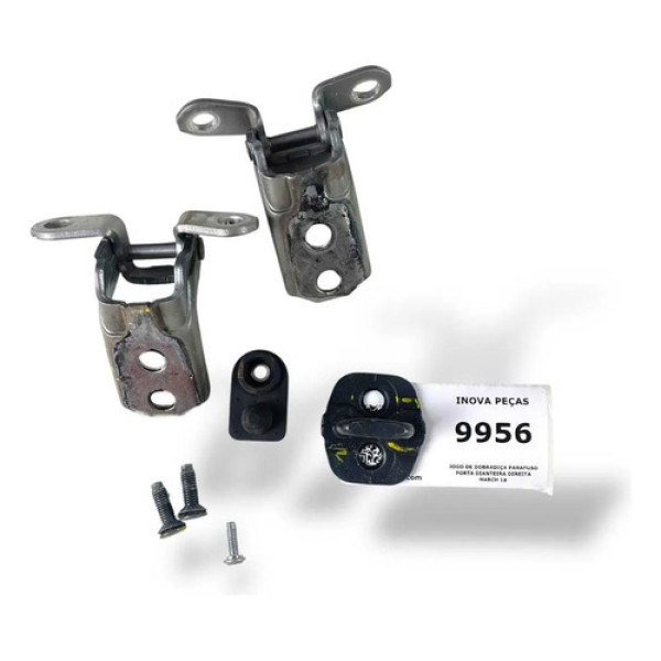 Jogo De Dobradiça Parafuso Porta Dianteira Direita March 18