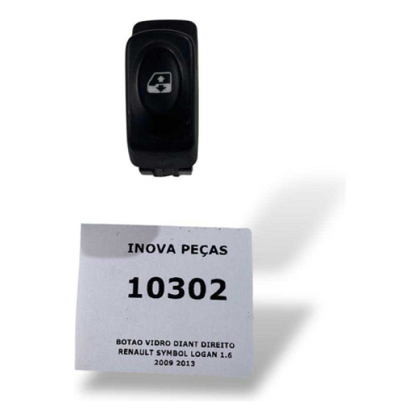 Botao Vidro Diant Direito Renault Symbol Logan 1.6 2009 2013