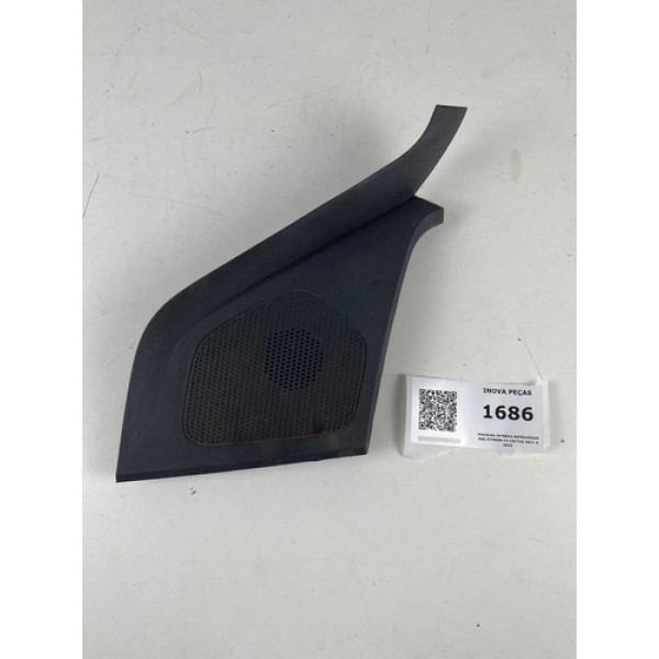 Moldura Interna Retrovisor Esq Citroen C4 Cactus 2017/22 Preto
