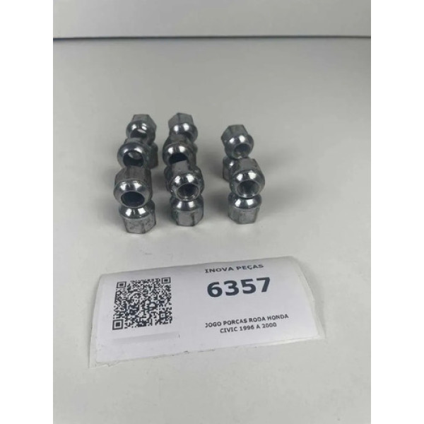 Jogo Porcas Roda Honda Civic 1996 A 2000 Prateado