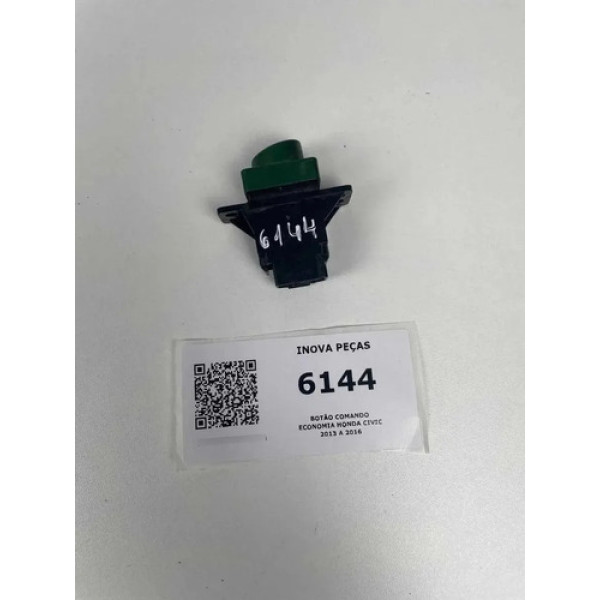Botão Comando Economia Honda Civic 2013 A 2016 Cinza