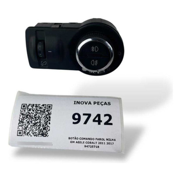 Botão Comando Farol Milha Gm Agile Cobalt 2011 2017 94725718