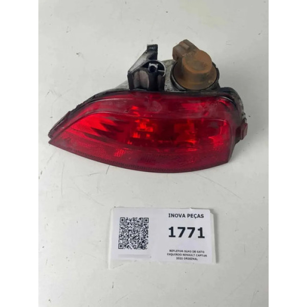 Refletor Olho De Gato Esquerdo Renault Captur 2021 Original Bege