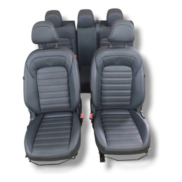 Jogo De Banco Couro Fiat Fastback Abarth 2021 2026 Preta