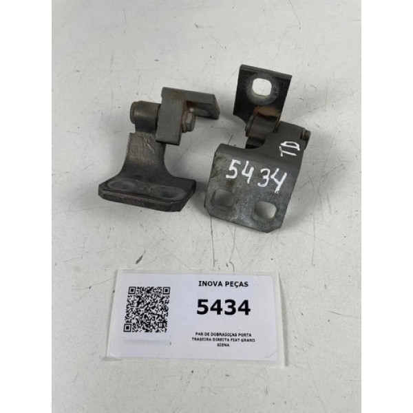 Par De Dobradiças Porta Traseira Direita Fiat Grand Siena