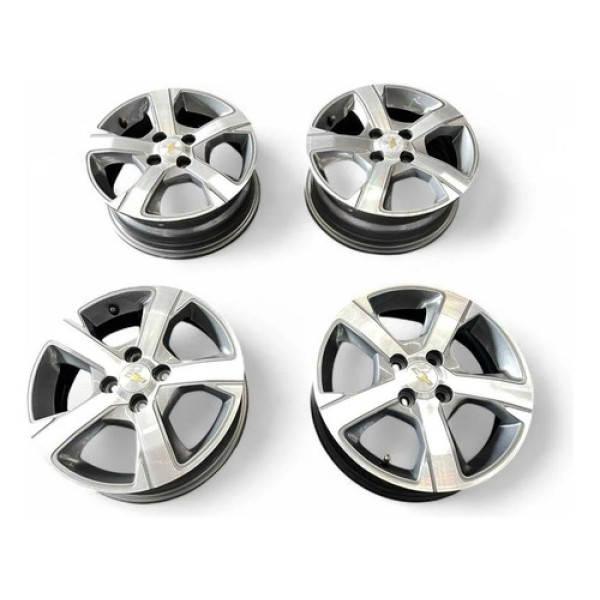 Jogo De Roda Gm Onix Prisma 4x100 Aro 15 Prateado