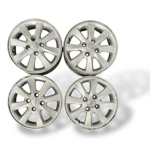 Jogo De Roda Kia Picanto 2013 2015 Aro 14 4x100 Cinza