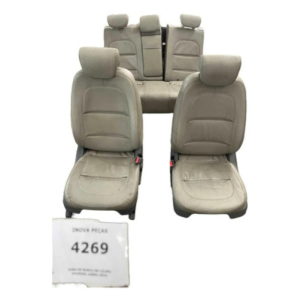 Jogo De Banco De Couro Hyundai Azera 2010 Branco