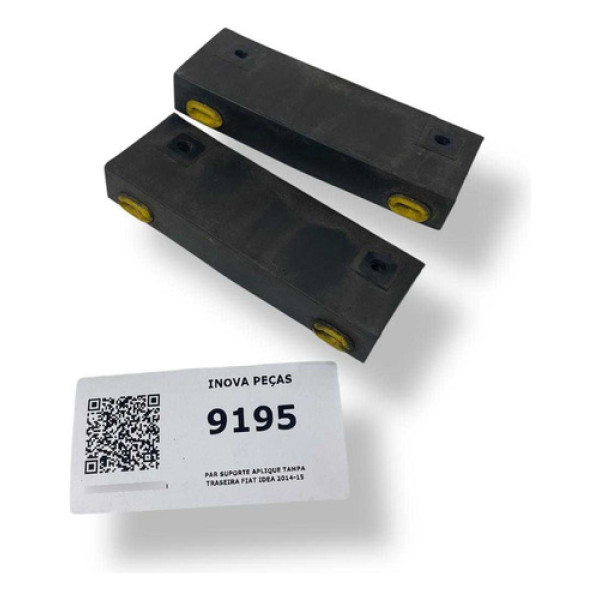 Par Suporte Aplique Tampa Traseira Fiat Idea 2014-15