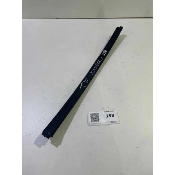 Guia Vidro Canaleta Sandero 07 A 2014 Traseira Direita. Prateado