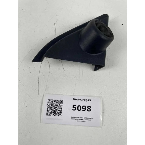 Moldura Interna Retrovisor Dir Toyota Yaris Corolla 2014/20 Prateado