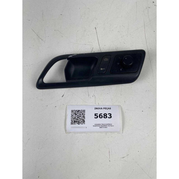 Comando Trava Elétrica Dianteira Esquerda Vw Polo 2003/14
