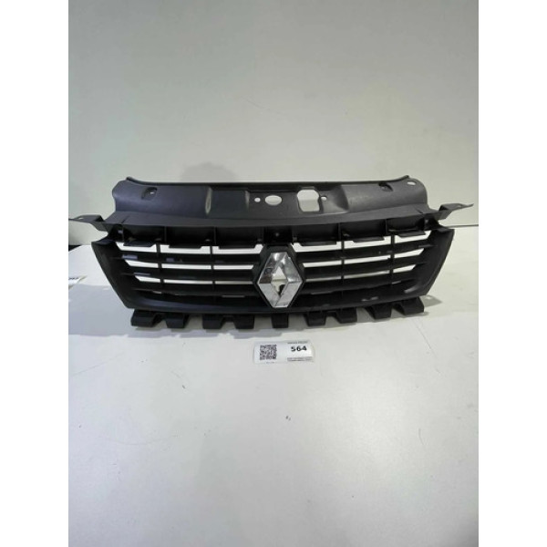 Grade Parachoque Dianteiro Radiador Original Renault Symbol Preto Fosco