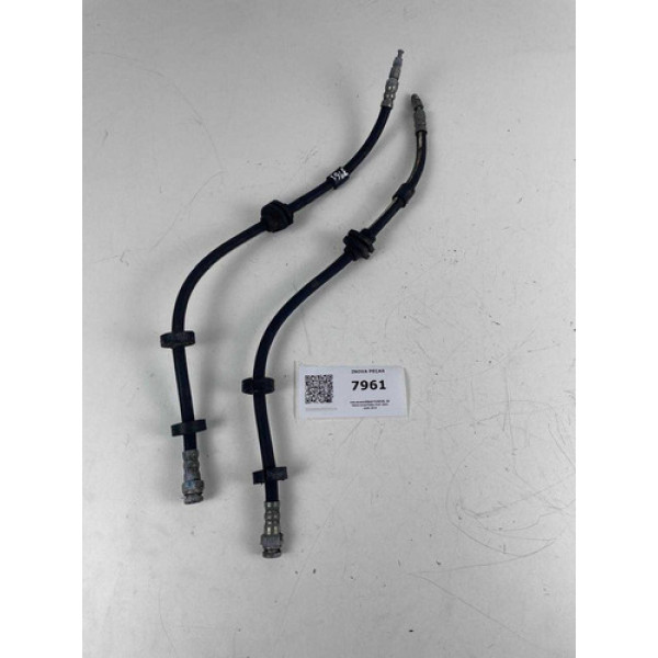 Par Mangueiras Flexível De Freio Dianteira Fiat Idea 09/16