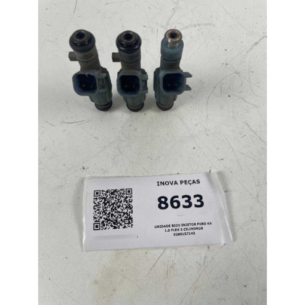 Unidade Bico Injetor Ford Ka 1.0 Flex 3 Cilindros 0280157143