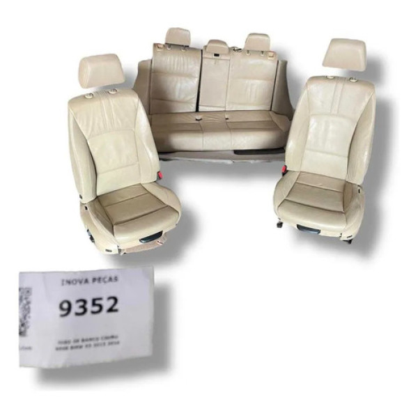 Jogo De Banco Couro Bege Bmw X3 2013 2016 Branco
