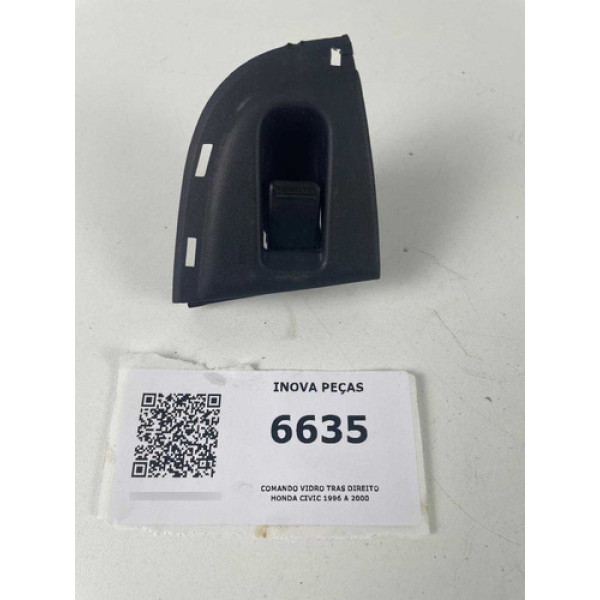 Comando Vidro Tras Direito Honda Civic 1996 A 2000