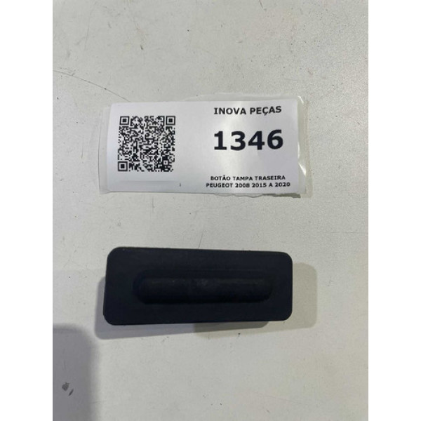 Botão Tampa Traseira Peugeot 2008 2015 A 2020 Branco