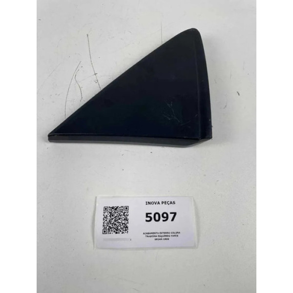 Acabamento Externo Coluna Traseira Esquerdo Yaris Sedan Orig Preto