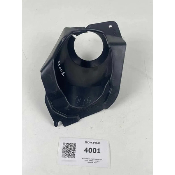 Acabamento Protetor Coluna Caixa Direção Toyota Corolla 2019 Branco