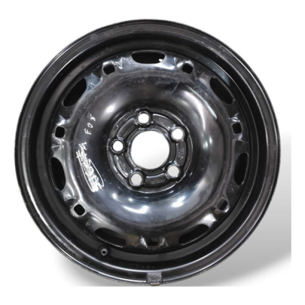 Roda Ferro Aro 14 5 Furos Volkswagen Fox Spacefox 2017 Preta