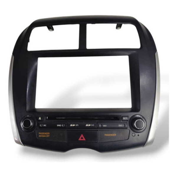 Moldura Central Multimídia Mitsubishi Asx 2011 2015 Preto