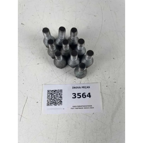 Jogo Parafusos Roda Fiat Fastback 2020 A 2024 Preto
