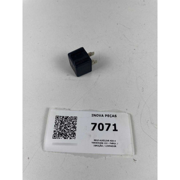 Rele Auxiliar 40a 4 Terminais 12v - Farol/ignição/limpador