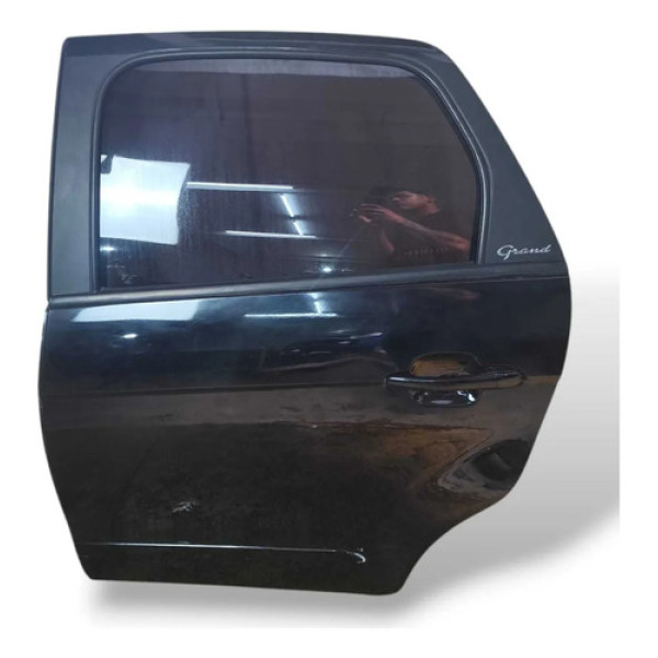 Porta Traseira Esquerda Fiat Grand Siena 2013 A 2029 Pelada Traseira Esquerda Preto
