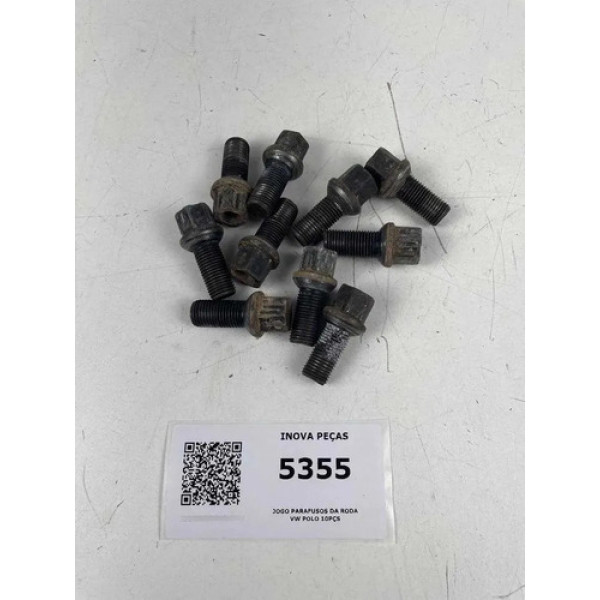 Jogo Parafusos Da Roda Vw Polo 10pçs Branco