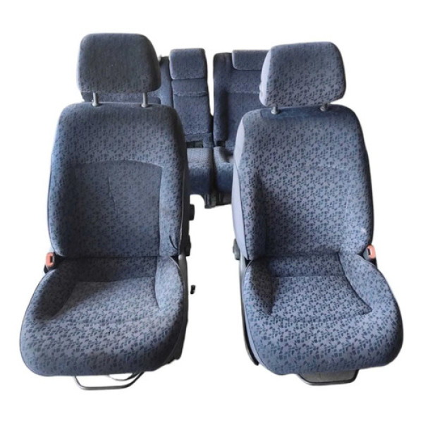 Jogo De Banco Azul Fiat Marea 2000 2006 Pequeno Detalhe Cinza
