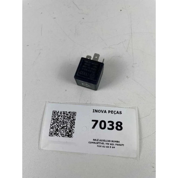 Relé Auxiliar Bomba Combustível Vw Gol Parati Fox G2 G3 E G4 Preto