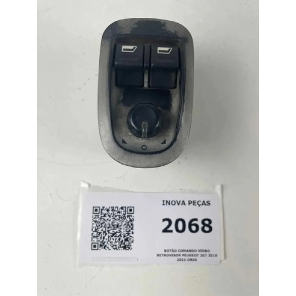 Botão Comando Vidro Retrovisor Peugeot 207 2010 2011 Orig