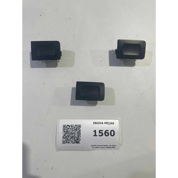 Botão Falso Painel Vw Bora 2.0 2006 A 2012 1j0858180b Cinza