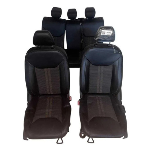 Jogo Banco De Couro Ford Ka Freestyle Prateado