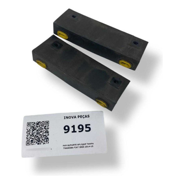 Par Suporte Aplique Tampa Traseira Fiat Idea 2014-15