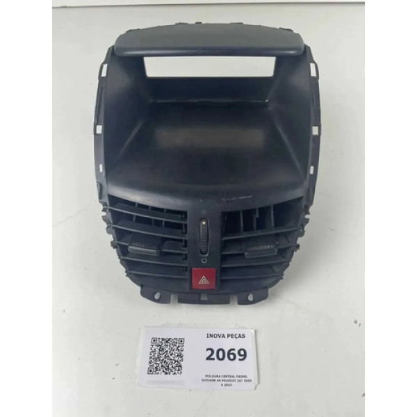 Moldura Central Painel Difusor Ar Peugeot 207 2009 A 2015