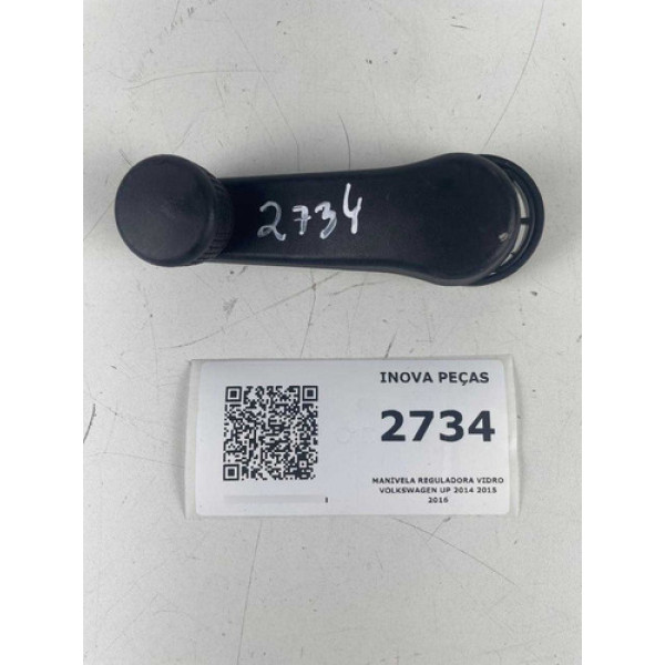 Manivela Reguladora Vidro Volkswagen Up 2014 2015 2016 Prateado