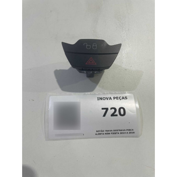 Botão Trava Destrava Pisca Alerta New Fiesta 2014 A 2018