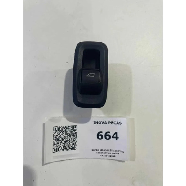 Botão Vidro Elétrico Ford Ecosport Ka Fiesta Cn1514529ab Preto