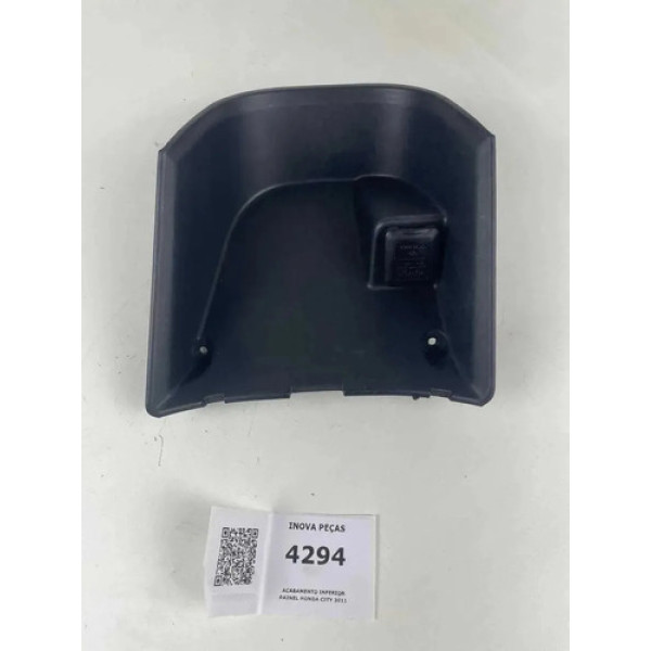 Acabamento Inferior Painel Honda City 2011 Prateado