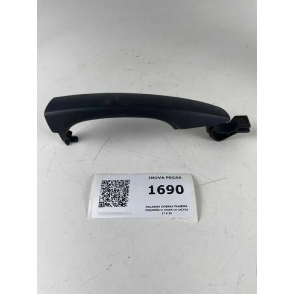 Maçaneta Externa Traseira Esquerda Citroen C4 Cactus 17 A 22 Preto Dianteira/traseira