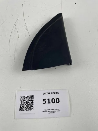 Moldura Acabamento Retrovisor Direito Yaris 2017 A 2020  Prateado