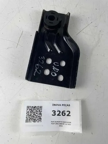 Par Suporte Radiador Fiat  Uno Drive 1.0 3cc 2021 Cinza