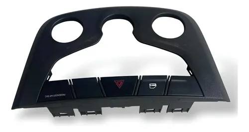 Moldura Comando Ar Botão Alerta Completo Gm Agile Montana 20 Preto