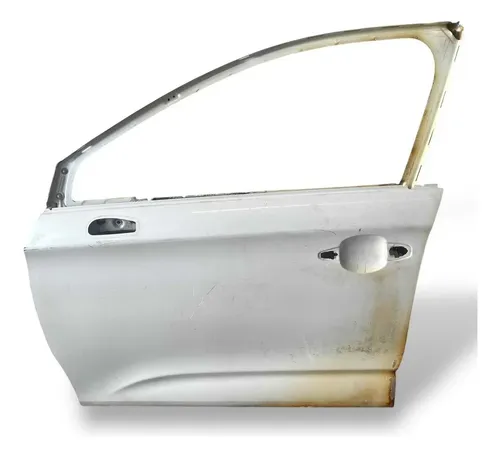 Porta Dianteira Esquerda Citroën C4 Lounge 2013 2017 Queimad Dianteira Esquerdo Branco